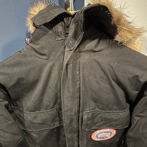 Rare Men’s Canada Goose Expedition Parka Long Winter Jacket Black Medium